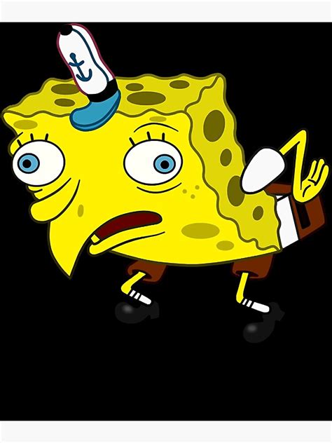 Mocking Spongebob Meme Poster For Sale By Mixjarris Redbubble