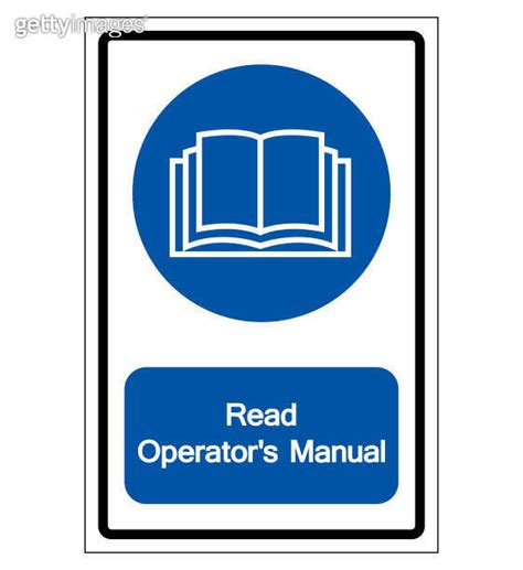 Read Operators Manual Symbol Signvector Illustration Isolated On