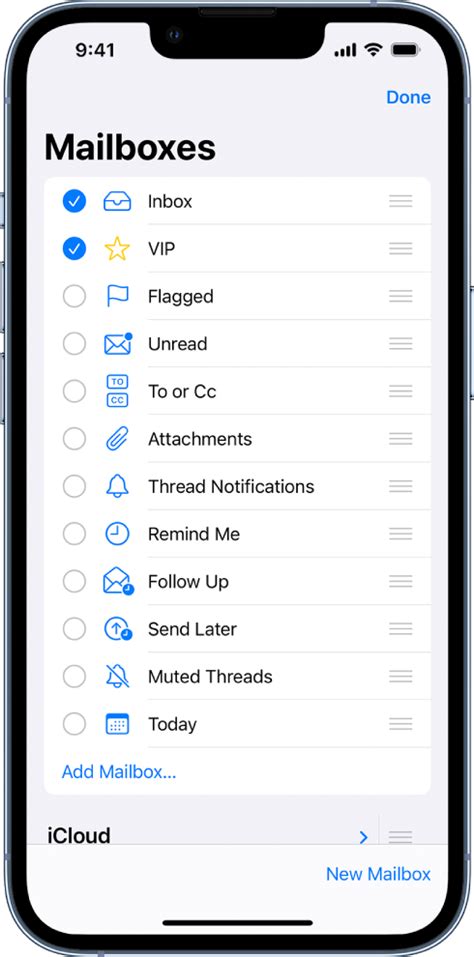 Organize Email In Mailboxes On Iphone Apple Support