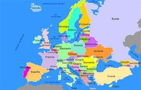 Mapa De Europa Político Satelital Físico Relieve Mudo