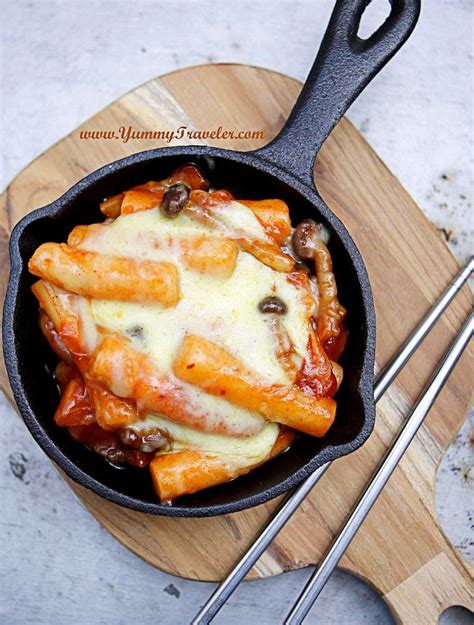 (vegan tteokguk recipe) 비건 떡국 gluten free recipe. Recipe : Baked Cheese Tteokbokki ( Korean Spicy Rice Cake ...