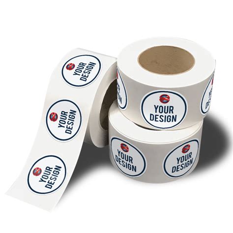 Custom Printed Roll Labels Bulk Vinyl Sticker Rolls