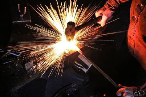 A Blacksmith Forge Welding Capturing The Moment Is An Amazing Site