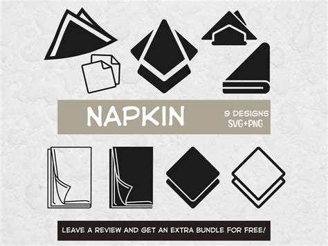 Napkin Svg Svg Files For Cricut Napkin Clipart Restaurant Svg