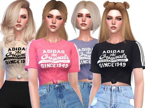 The Sims Resource Originals T Shirts By Pinkzombiecupcakes Sims 4