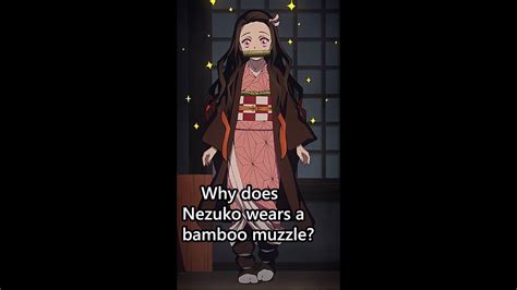 Why Does Nezuko Wears A Bamboo Muzzle Youtube