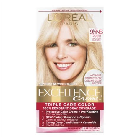 L Oreal Paris Excellence Nb Lightest Natural Blonde Creme Permanent Triple Care Haircolor