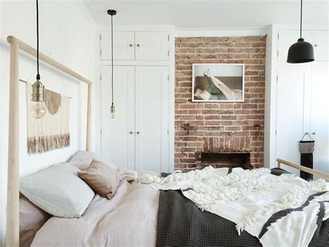 Cozy Ezposed Brick Walls Bedroom Design Ideas Homishome