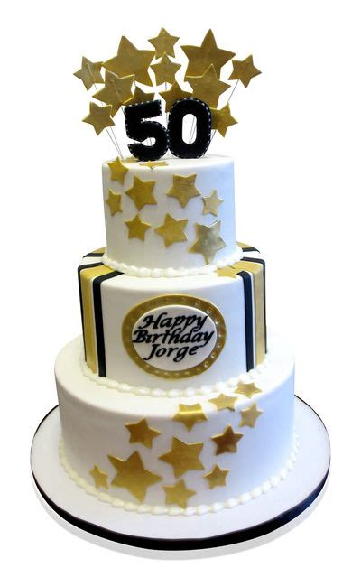 Jorges 50th Birthday Cake This Birthday Cake Is A Stylish Creation In