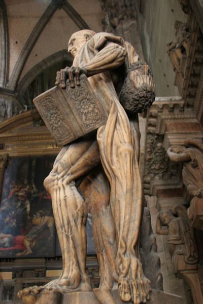 The Statue Of A Flayed St Bartholomew Wearing His Skin Photo
