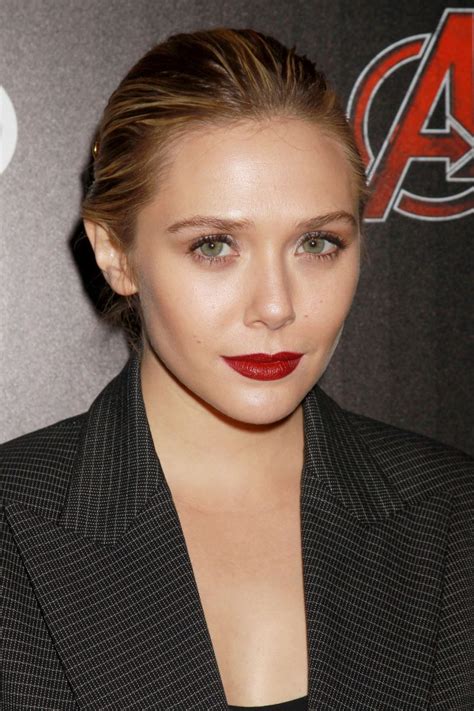 Elizabeth Olsen In The Row At ‘avengers Age Of Ultron’ New York Screening