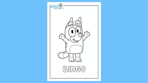 Print Your Own Colouring Sheet Of Blueys Sister Bingo In 2022