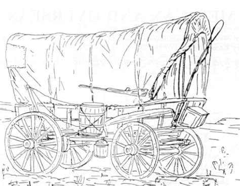 Conestoga Wagon Coloring Printable Coloring Pages