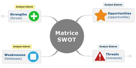 Méthode SWOT en Mind Mapping MindManager MMD France