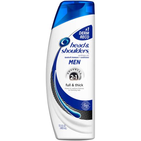 Head And Shoulders Men Advanced 2 In 1 Full And Thick Dandruff Shampoo
