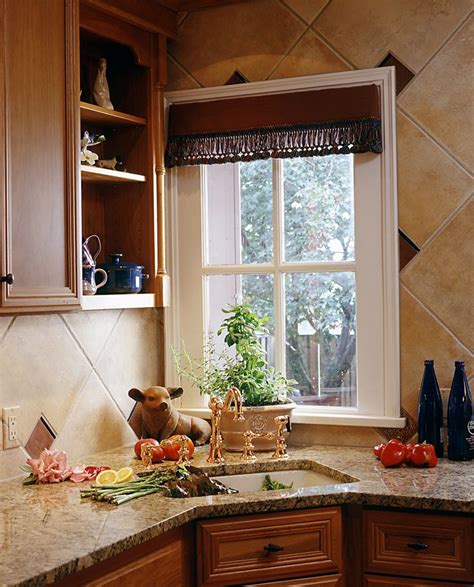 Corner Window In The Kitchen Provides Natural Light Living Room