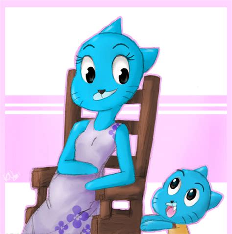 Gumball And His Mom By Chocolatecherry On Deviantart