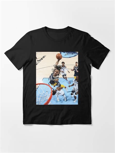 Ja Morant Posterized Dunk T Shirt For Sale By Redwy Redbubble Ja