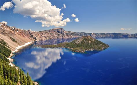Volcanic Crater Lake Wide Wallpaper 1920x1200 32388