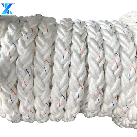 8 Strand Polyamide Nylon Ropes Berthing Hawser Rope Mooring Anchor