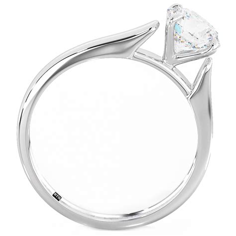 925 Silver Round Cubic Zirconia Cz Solitaire Wedding Engagement Ring
