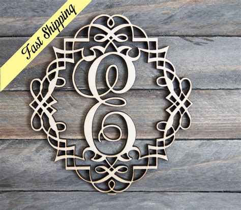 12 24 Large Wooden Letter Large Wall Letters Wall Etsy Monogram