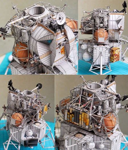 Apollo 13 Lunar Module Aquarius Papercraft Papercraft Paradise