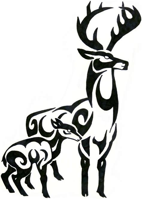 Deer Tribal By Akkaifox On Deviantart