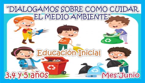 Sesión De Aprendizaje “dialogamos Sobre Como Cuidar El Medio Ambiente