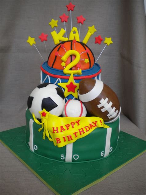 Sports Theme Birthday Sports Theme Birthday Second Birthday Cakes