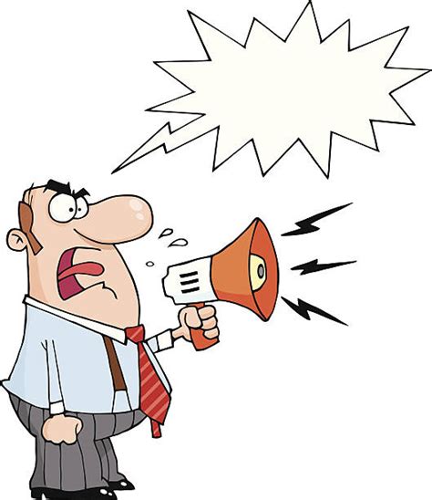 20 Funny Megaphone Angry At Something With A Speech Bubble