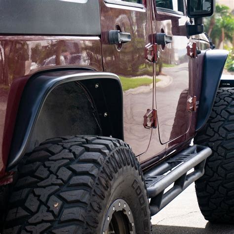 Jeep Wrangler Jk 24 Doors And Unlimited 2007 2018 Front And Rear 4 Piece Polyurethane Fender