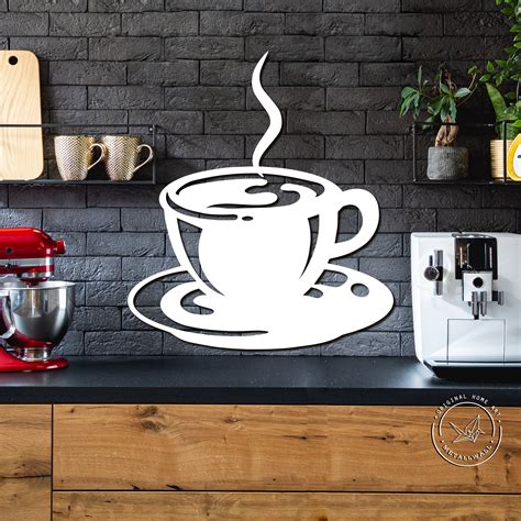 Coffee Cup Kitchen Sign Metal Wall Art Wall Hanging Home Decor Etsy