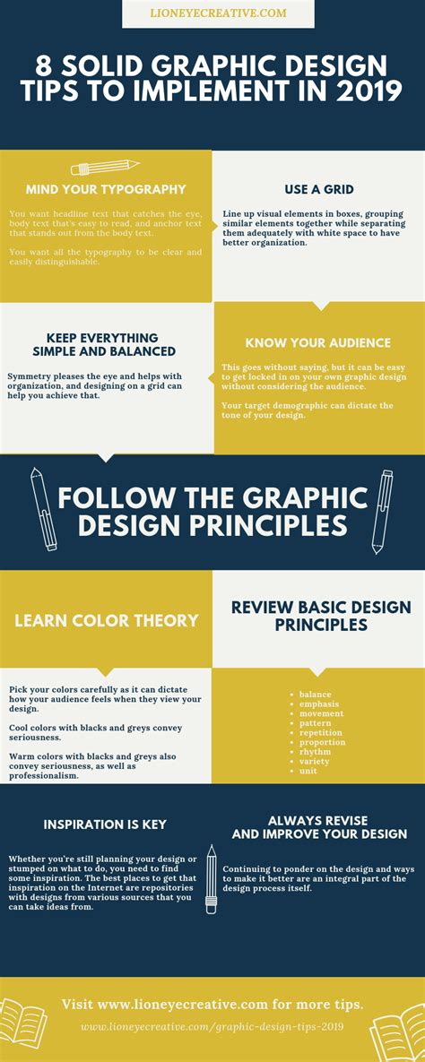 8 Solid Graphic Design Tips To Implement In 2019 Lion Eye Creative