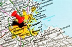 Ciudad de Boston en mapa — Foto de stock © lucianmilasan #11561279