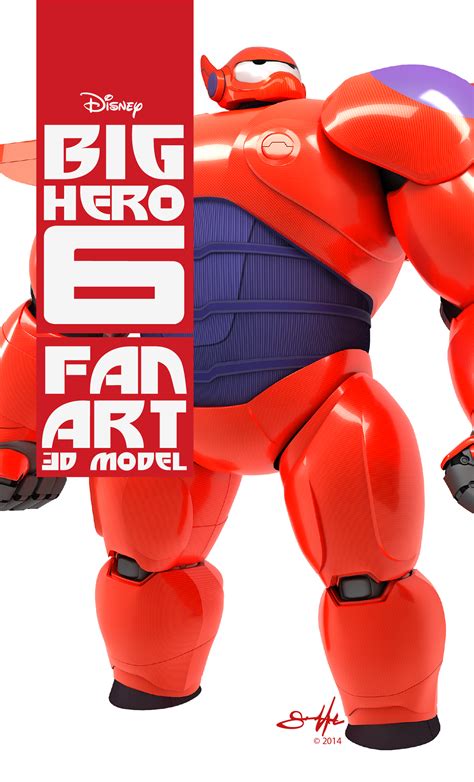 Big Hero 6 Baymax 3d Model Fan Art On Behance