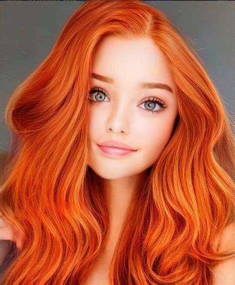 Most Beautiful Faces Beautiful Eyes Ginger Hair Color Long Hair