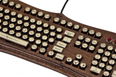 The Diviner Keyboard Datamancer Wooden Steampunk Typewriter Etsy