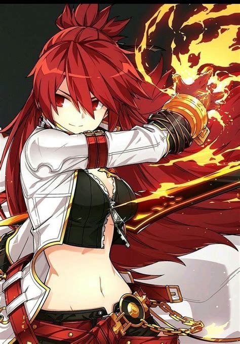 Pin By Sami On Anime Girls Red Hair Anime Characters Elsword Anime Characters