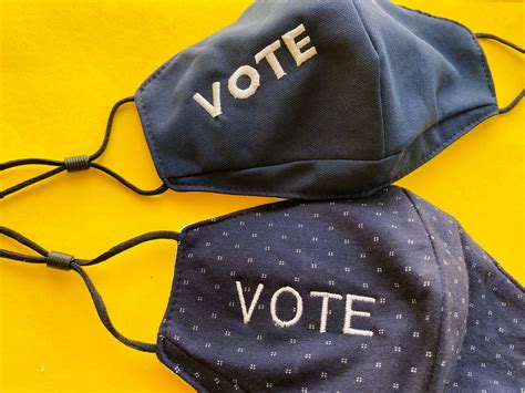 Excited To Share This Item From My Etsy Shop Vote Face Mask Vote Embroidered Face Mask With