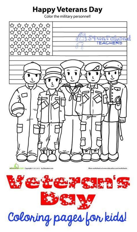Veterans Day Worksheets for Kindergarten Veteran S Day Coloring Pages