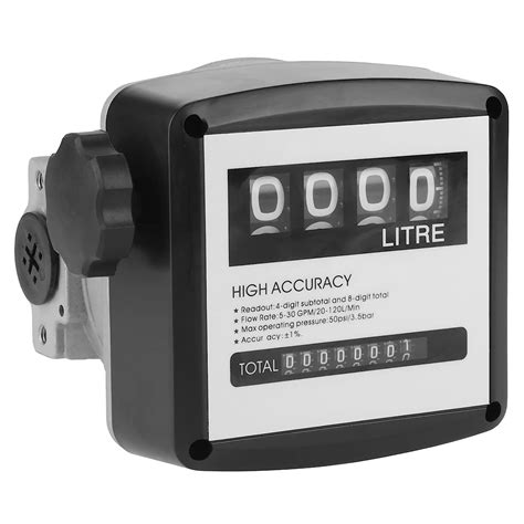 Mechanical Fuel Meter High Accuracy 1 Inch 4 Digital Gas
