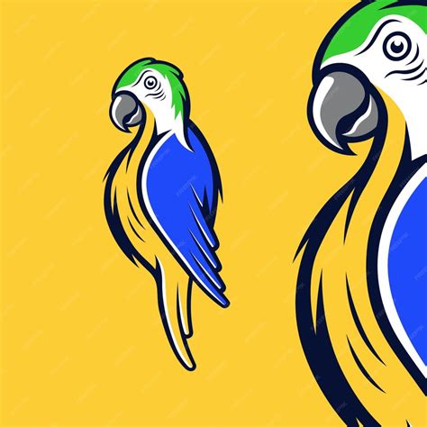 Premium Vector Parrot Logo Design Vector Illustration