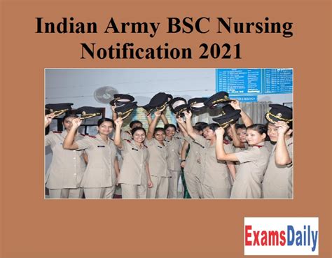 Indian Army Bsc Nursing Notification 2021 Out Check Details For