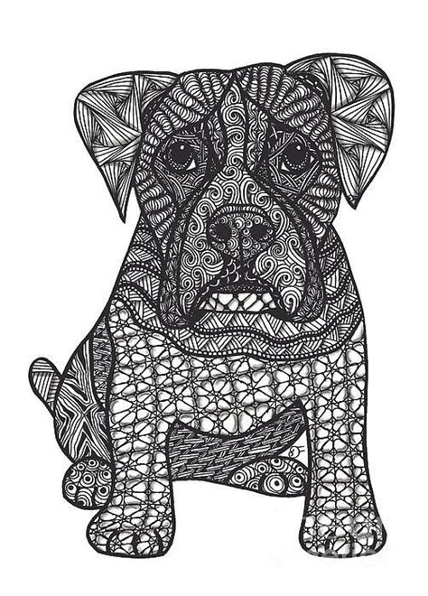 Shop chibi boxer boxer dog hoodies designed by aeriskate as well as other boxer dog merchandise at teepublic. Pin by Diva on Animal Lineart Coloring Pages | Dog print ...