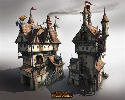 Artstation Total War Warhammer Empire City Building 03