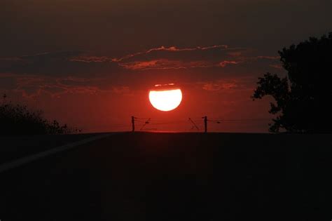 Free Photos Down Melting Orange Red Road Sun Sunset Nature Emilian