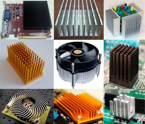 Various Types Of Heatsinks Pc Mainboard With Heatsink Longitudinal