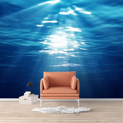 Wall Mural Blue Ocean Deep Sea Rem Wall Murals Wall26