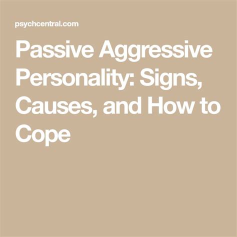 Passive Aggressive Personality Signs Causes And How To Cope Passive